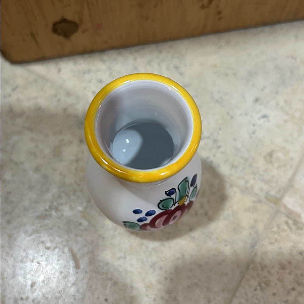 vintage Handpainted pottery bud vase Match Holder Striker - Picture 7 of 10